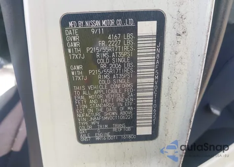 2012 Nissan Juke S z USA, uszkodzony, nr VIN JN8AF5MV0CT106221